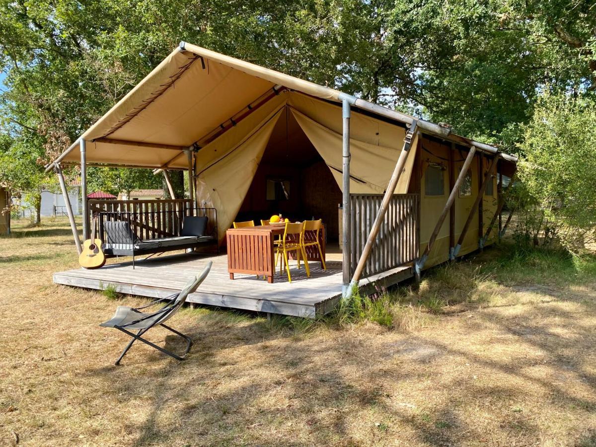 Camping La Kahute - Tente Lodge Au Coeur De La Foret Carcans Ngoại thất bức ảnh