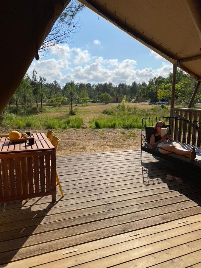 Camping La Kahute - Tente Lodge Au Coeur De La Foret Carcans Ngoại thất bức ảnh