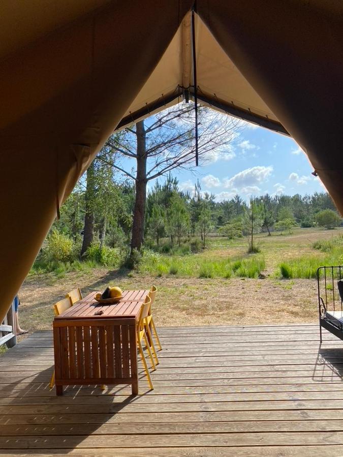 Camping La Kahute - Tente Lodge Au Coeur De La Foret Carcans Ngoại thất bức ảnh