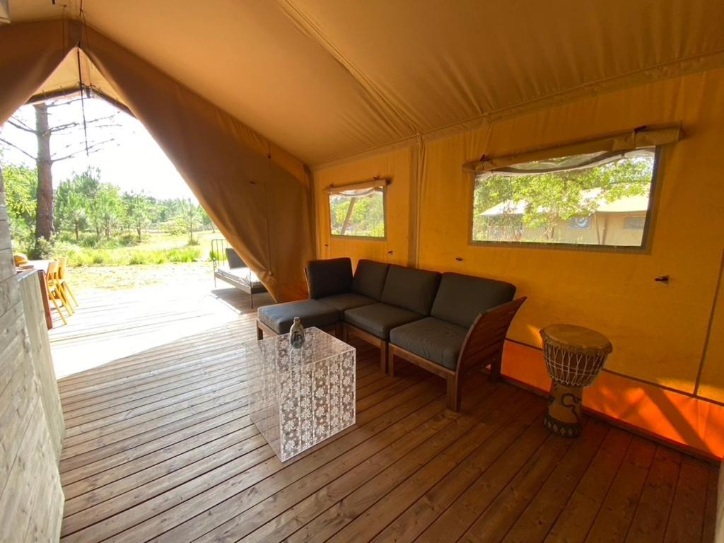 Camping La Kahute - Tente Lodge Au Coeur De La Foret Carcans Ngoại thất bức ảnh
